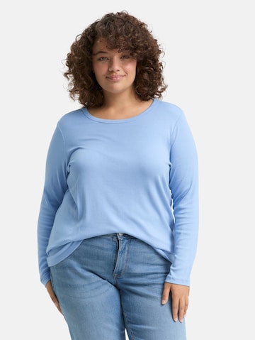 T-shirt Tom Tailor Women + en bleu : devant