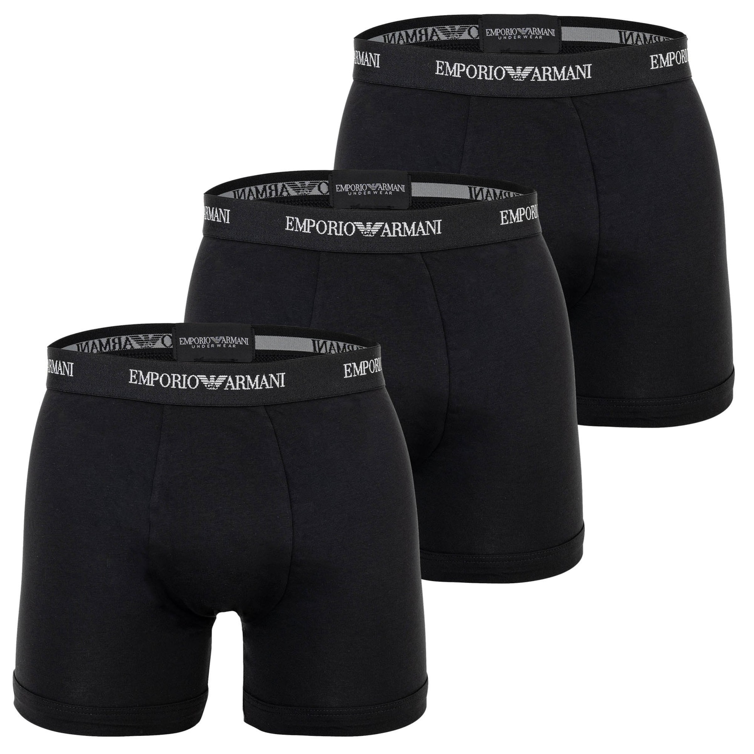 Emporio Armani Boxerky – černá: přední strana