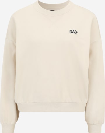 Sweat-shirt Gap Petite en beige : devant