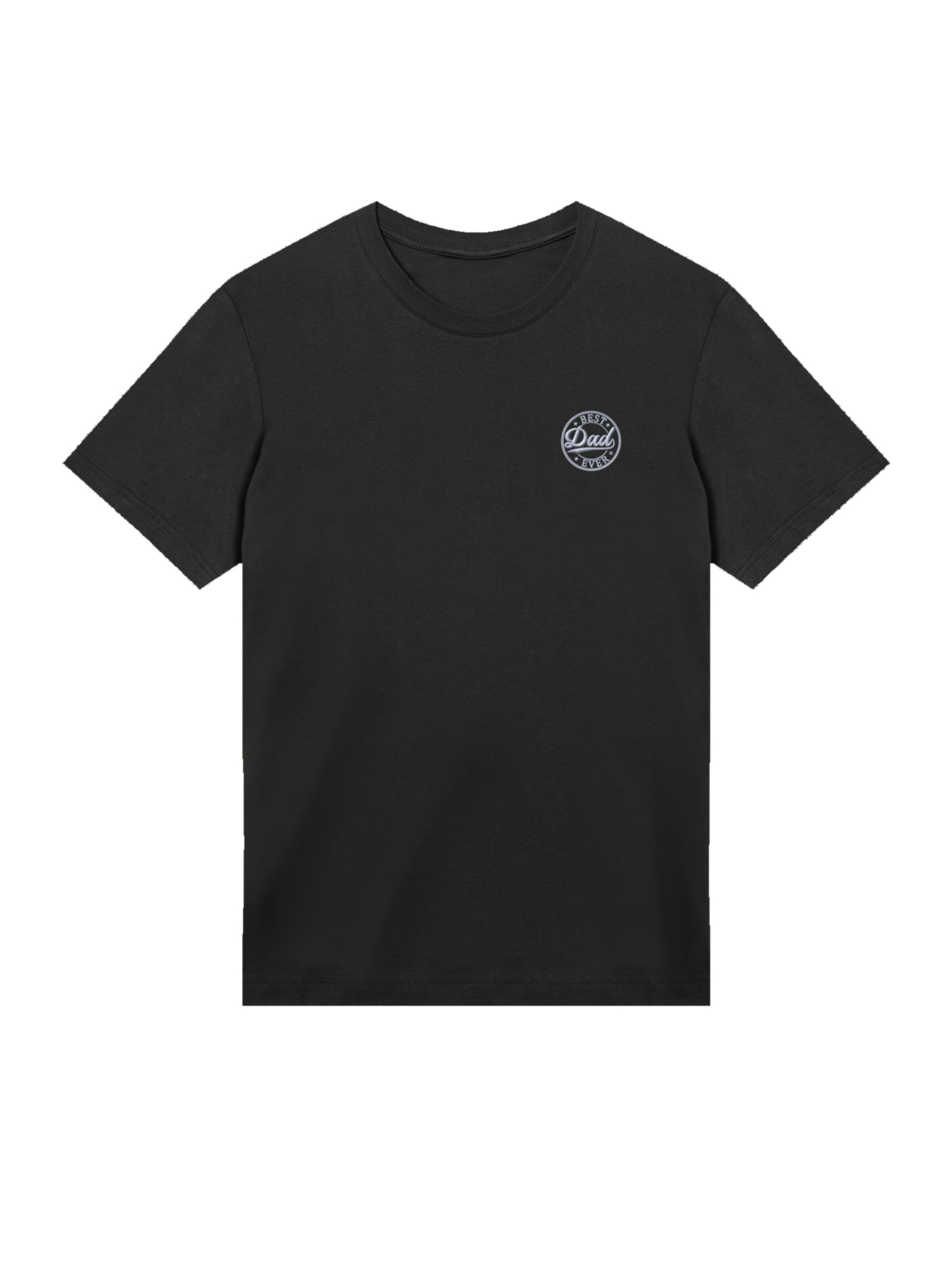 F4NT4STIC Shirt 'Best Dad Ever' in Zwart: voorkant