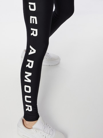 UNDER ARMOUR Skinny Sportbroek in Zwart