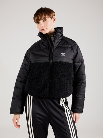 ADIDAS ORIGINALS Winter Jacket 'POLAR' in Black: front