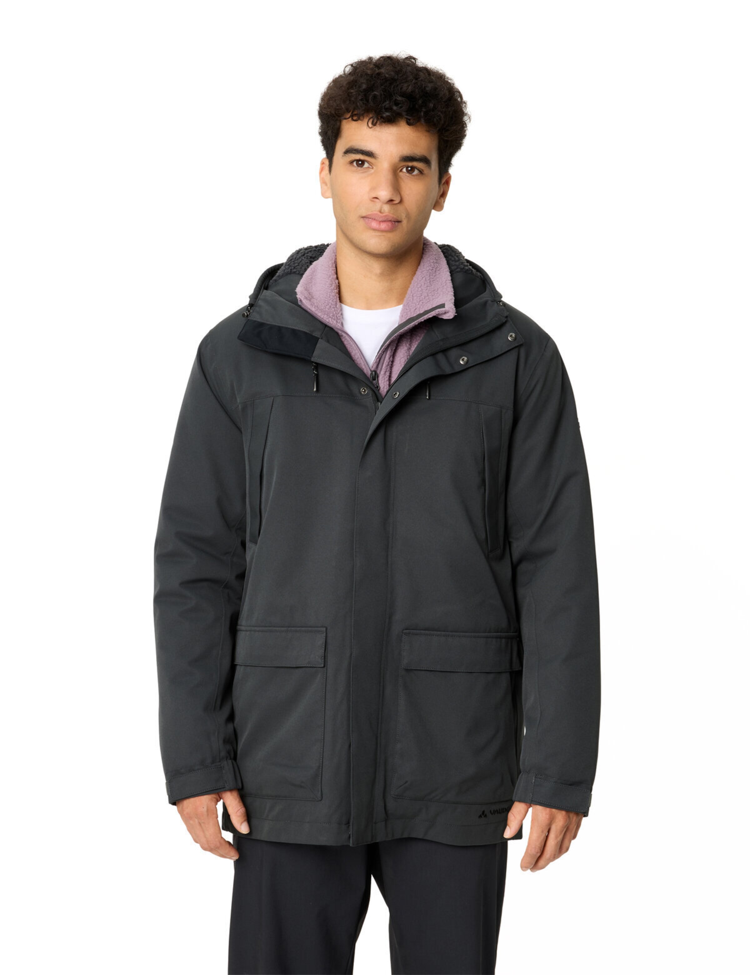 VAUDE Between-seasons parka 'Manukau III' in Grey: front