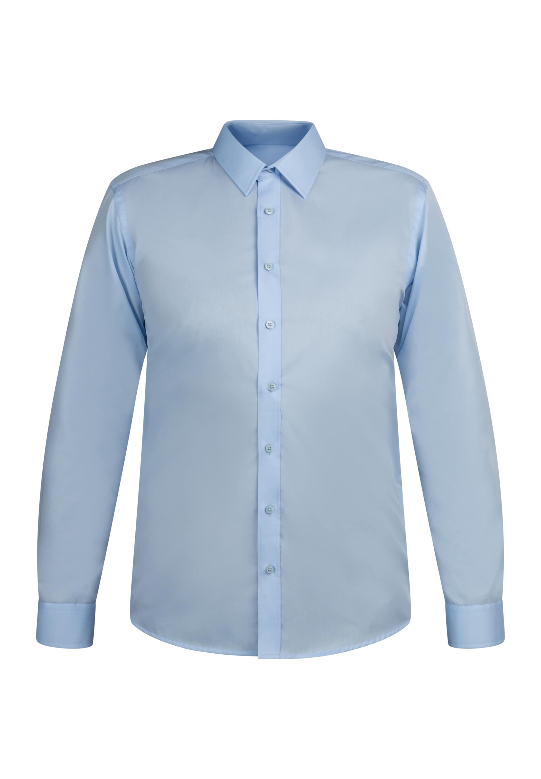 DreiMaster Klassik Regular fit Overhemd in Blauw: voorkant