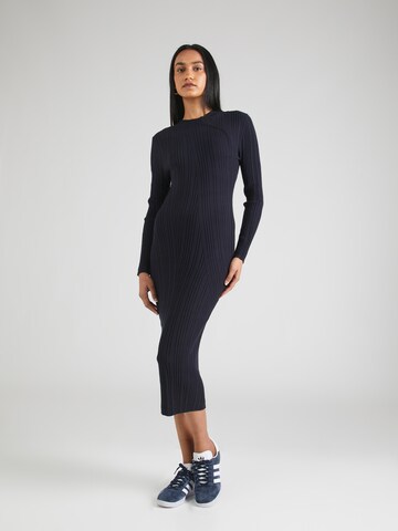 s.Oliver Knitted dress in Blue: front