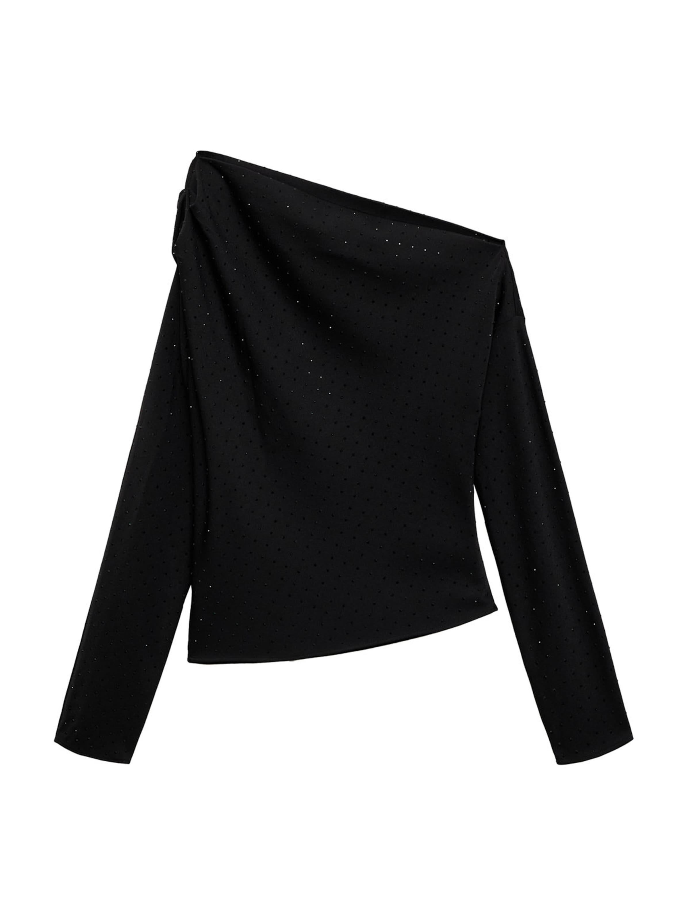 MANGOBluza 'Skin' - crna boja: prednji dio