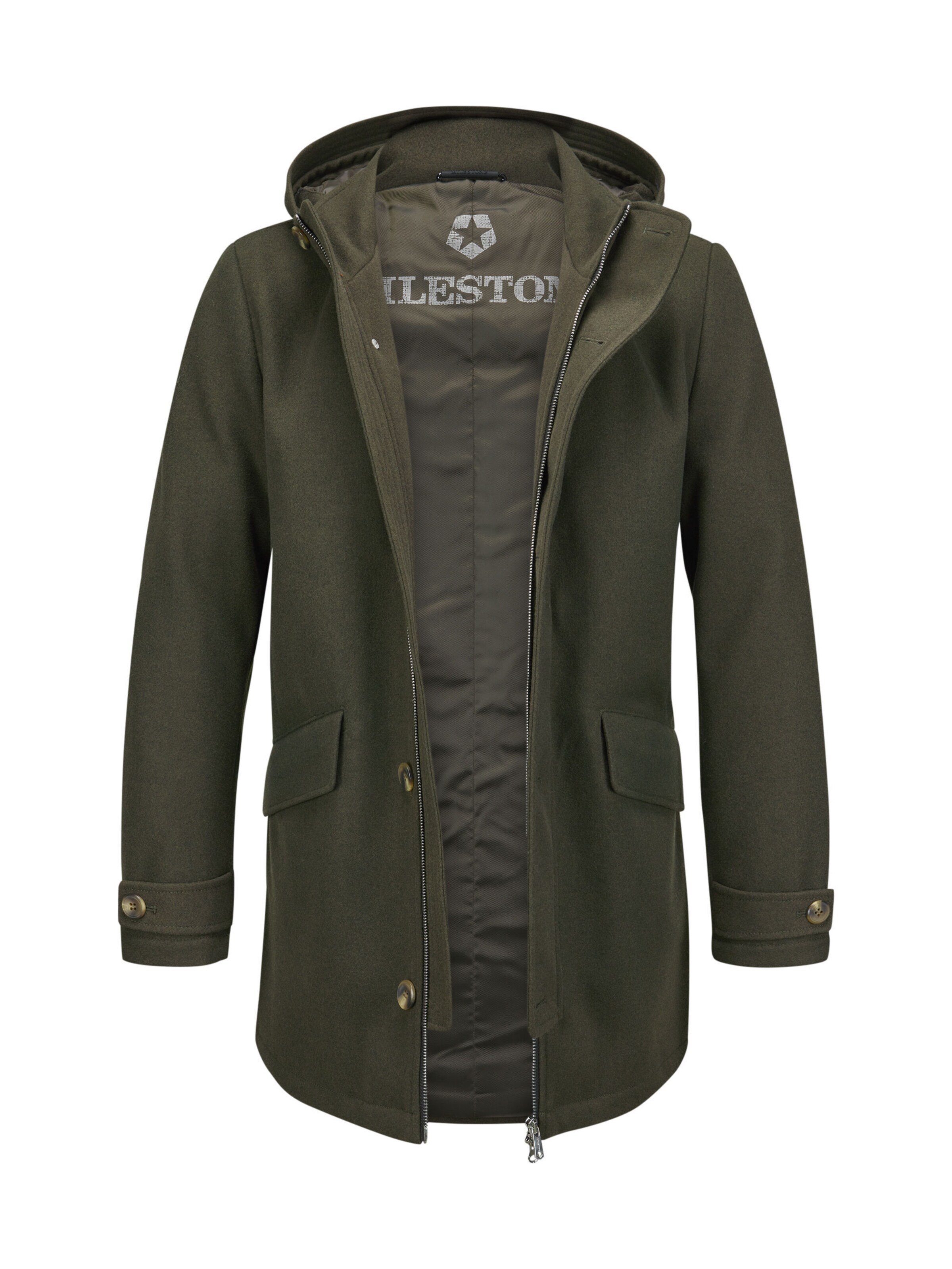 Veste d’hiver 'Ashton' MILESTONE en vert