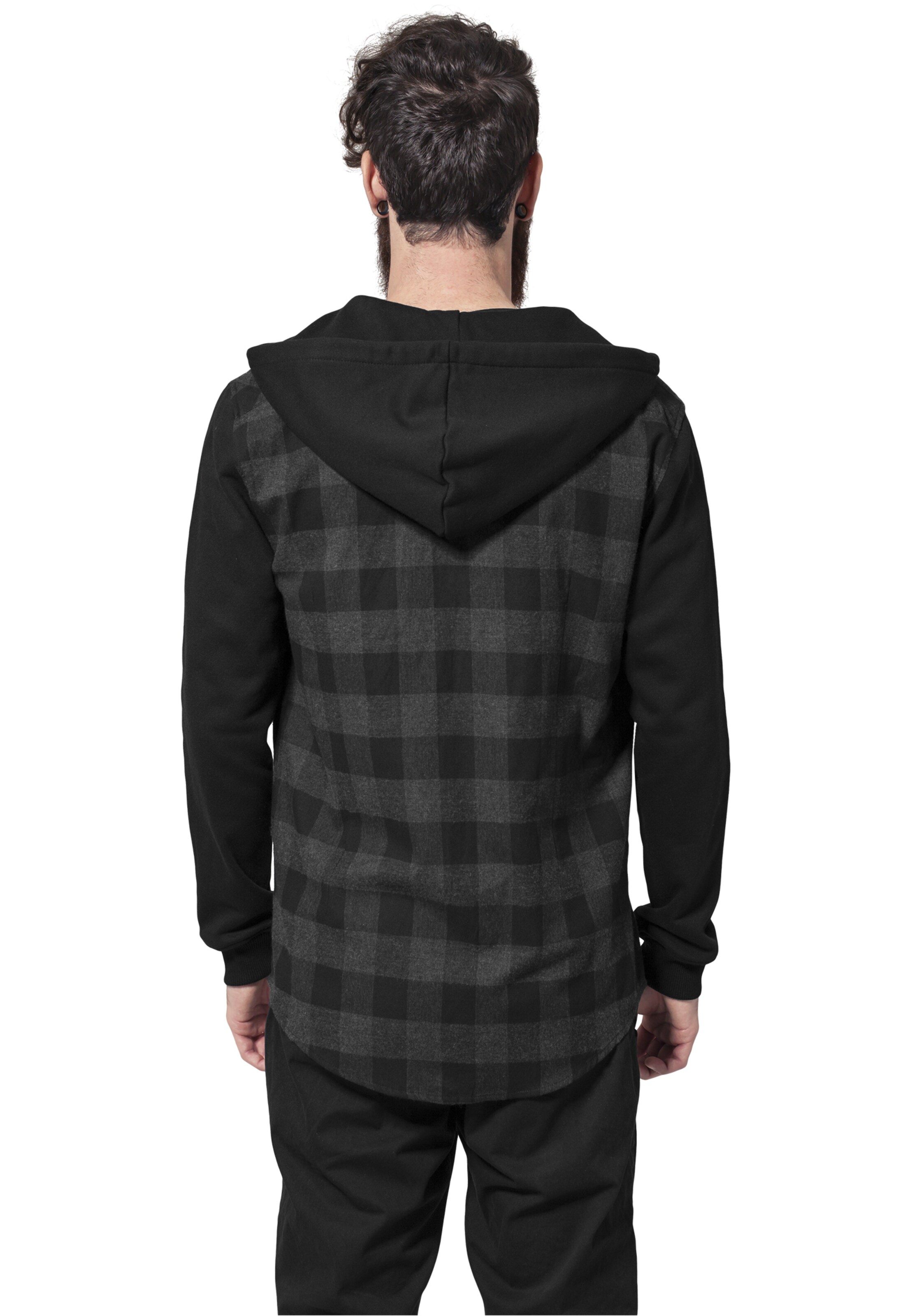 Urban Classics Regular fit Overhemd in Zwart