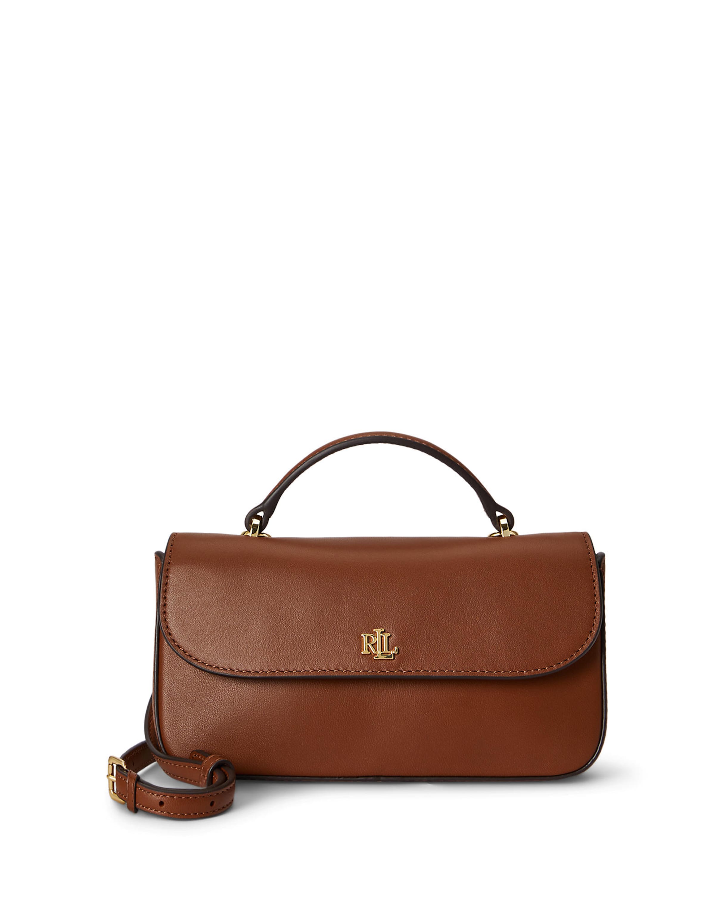 Lauren Ralph Lauren - Bolso de mano en marrón: frente