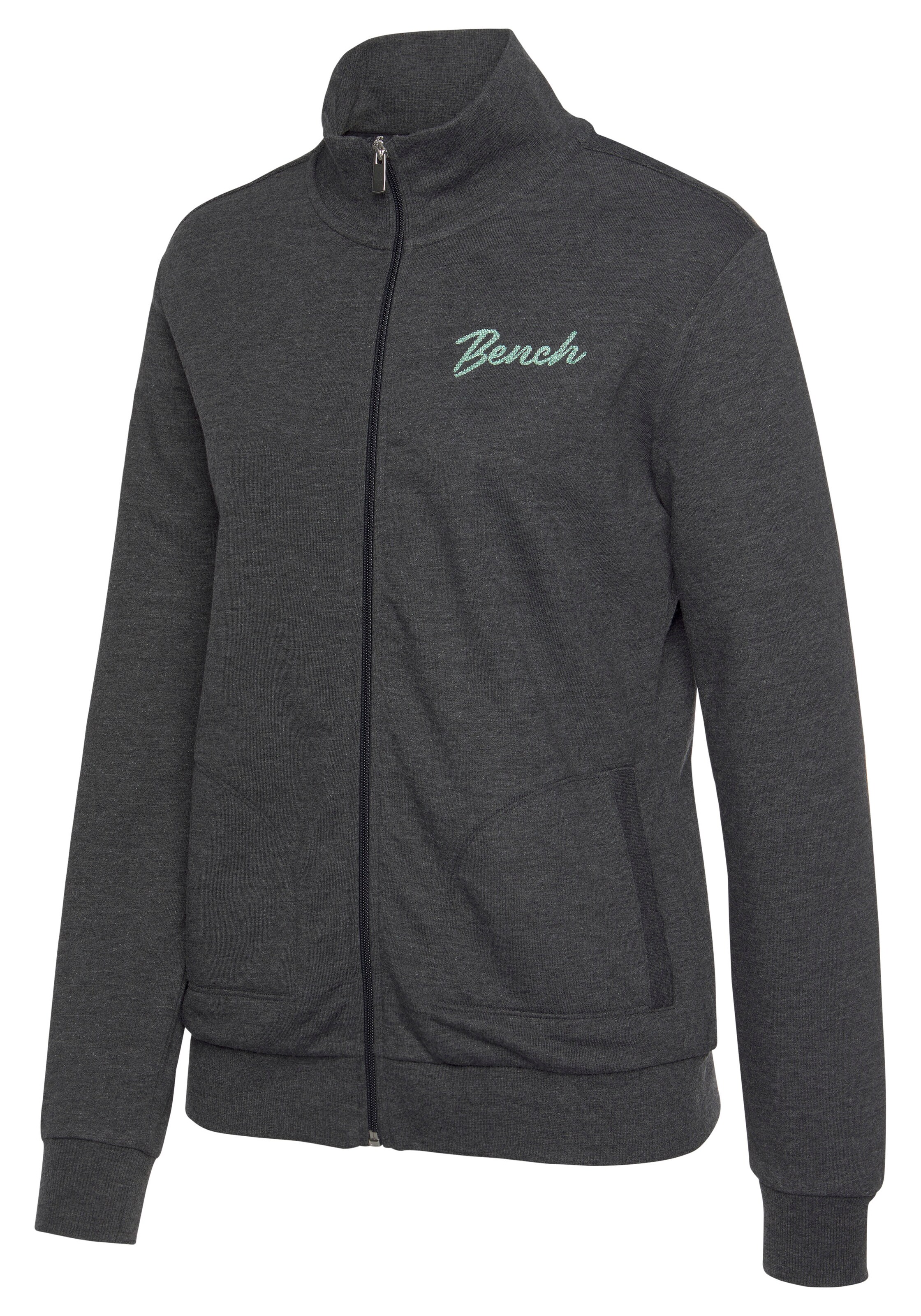 BENCH Sweatjacke in Grau