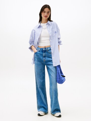 Tommy Jeans T-Shirt 'Ess' in Weiß