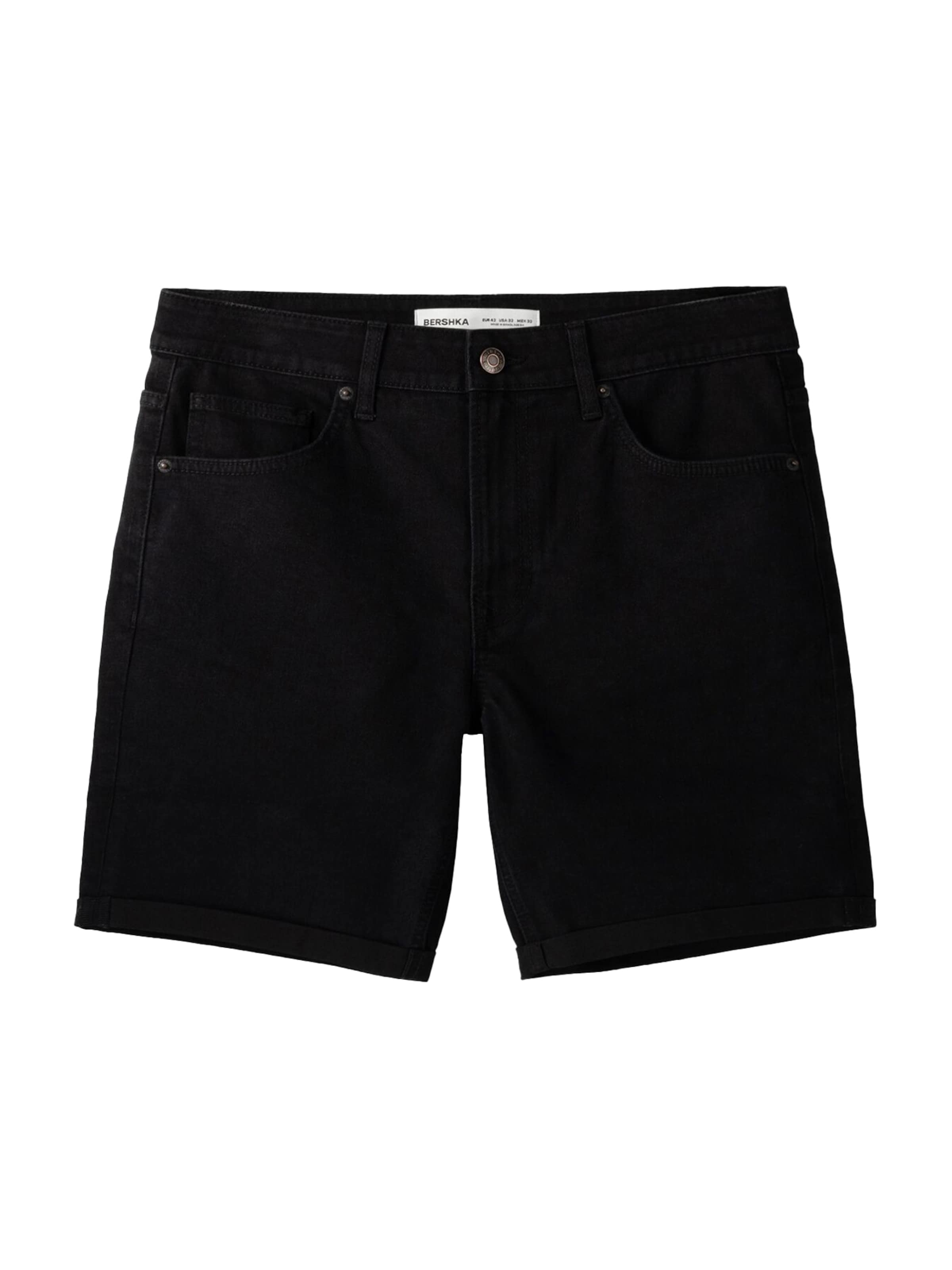 Regular Jeans de la Bershka pe negru: față