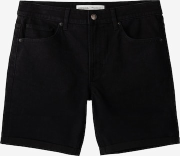 Bershka Regular Jeans in Black: front