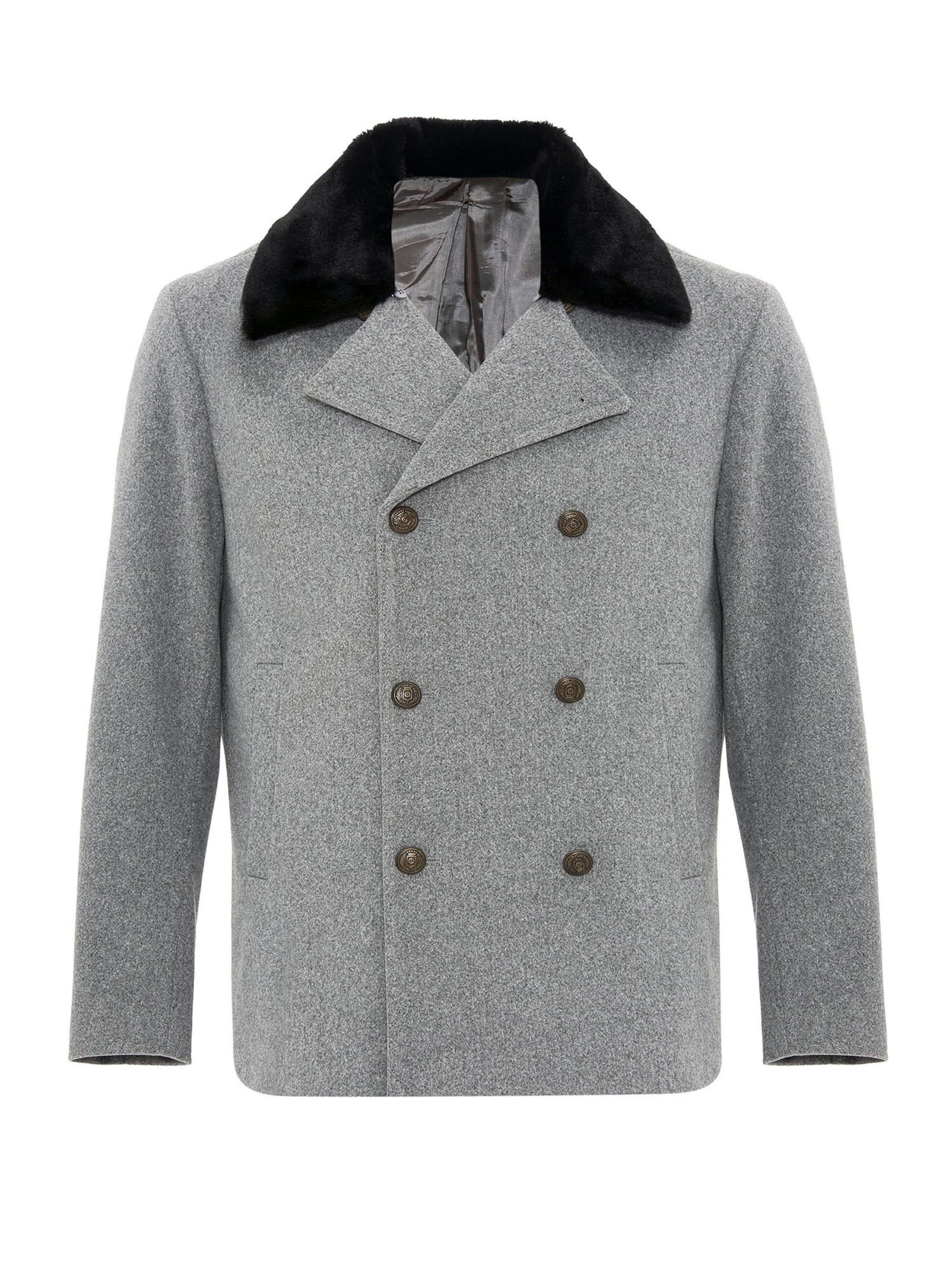 Antioch Between-seasons coat &#x27;Katmandu&#x27; in Grey: front