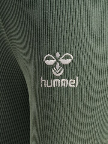 Hummel Skinny Sporthose 'SAMI' in Grün