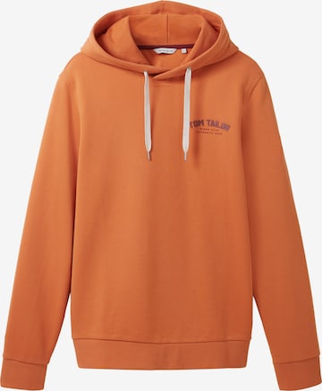 Sweat-shirt TOM TAILOR en orange : devant