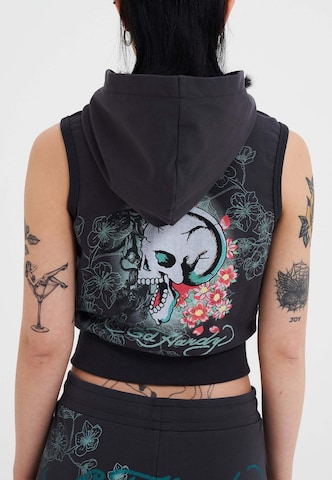 Ed Hardy Кофта на молнии 'True To My Love' в Серый