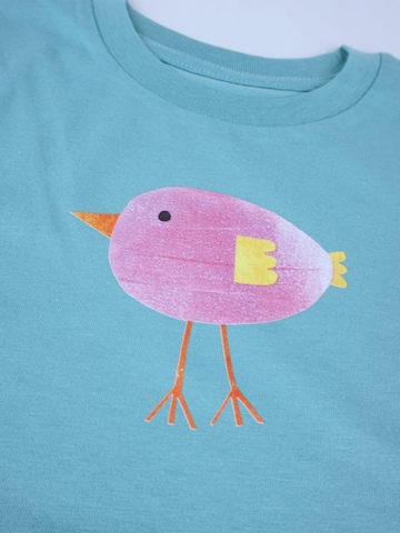T-Shirt 'Lila Vogel' MelaDi en bleu