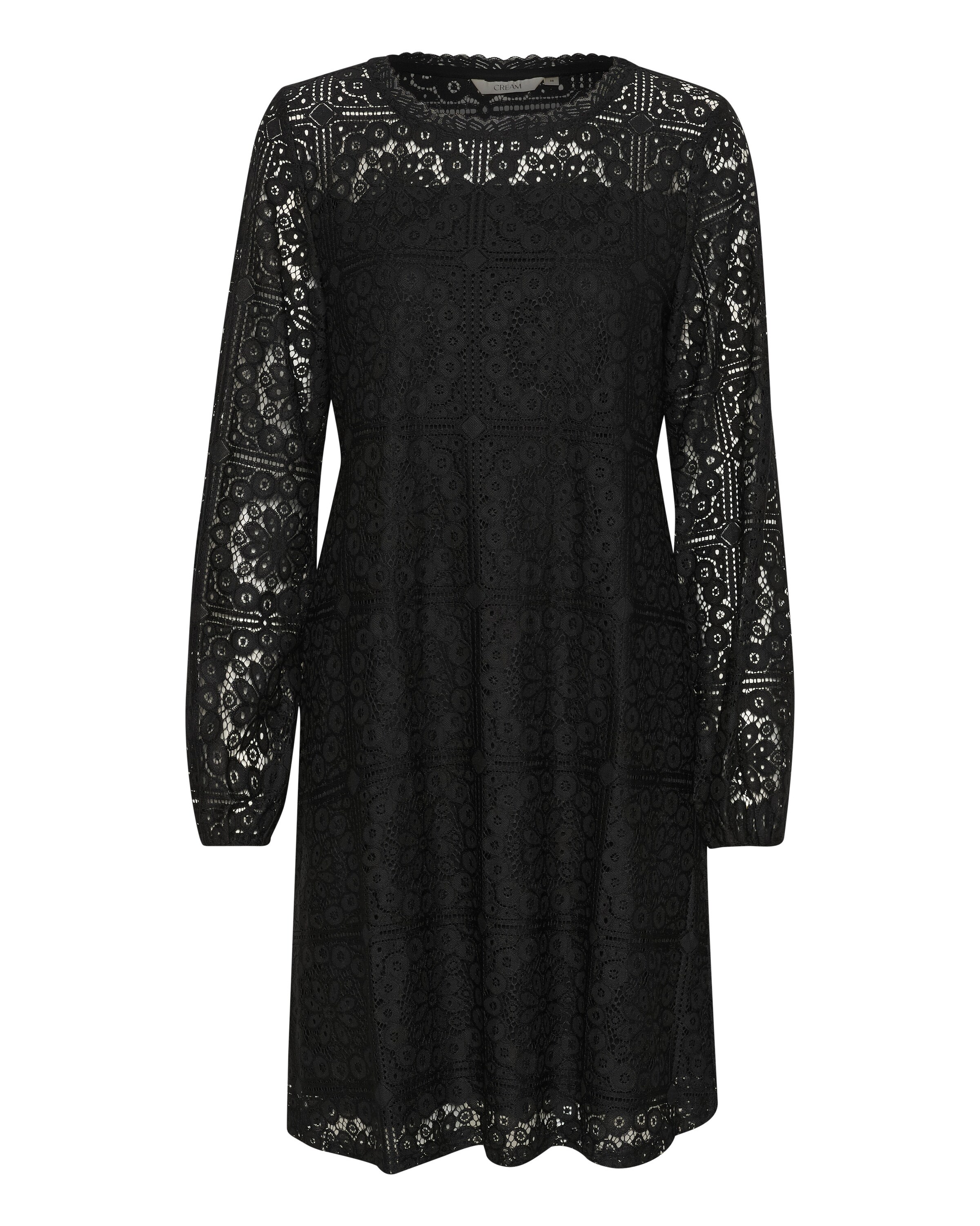 Cream Kjole 'Zally' i sort: forside