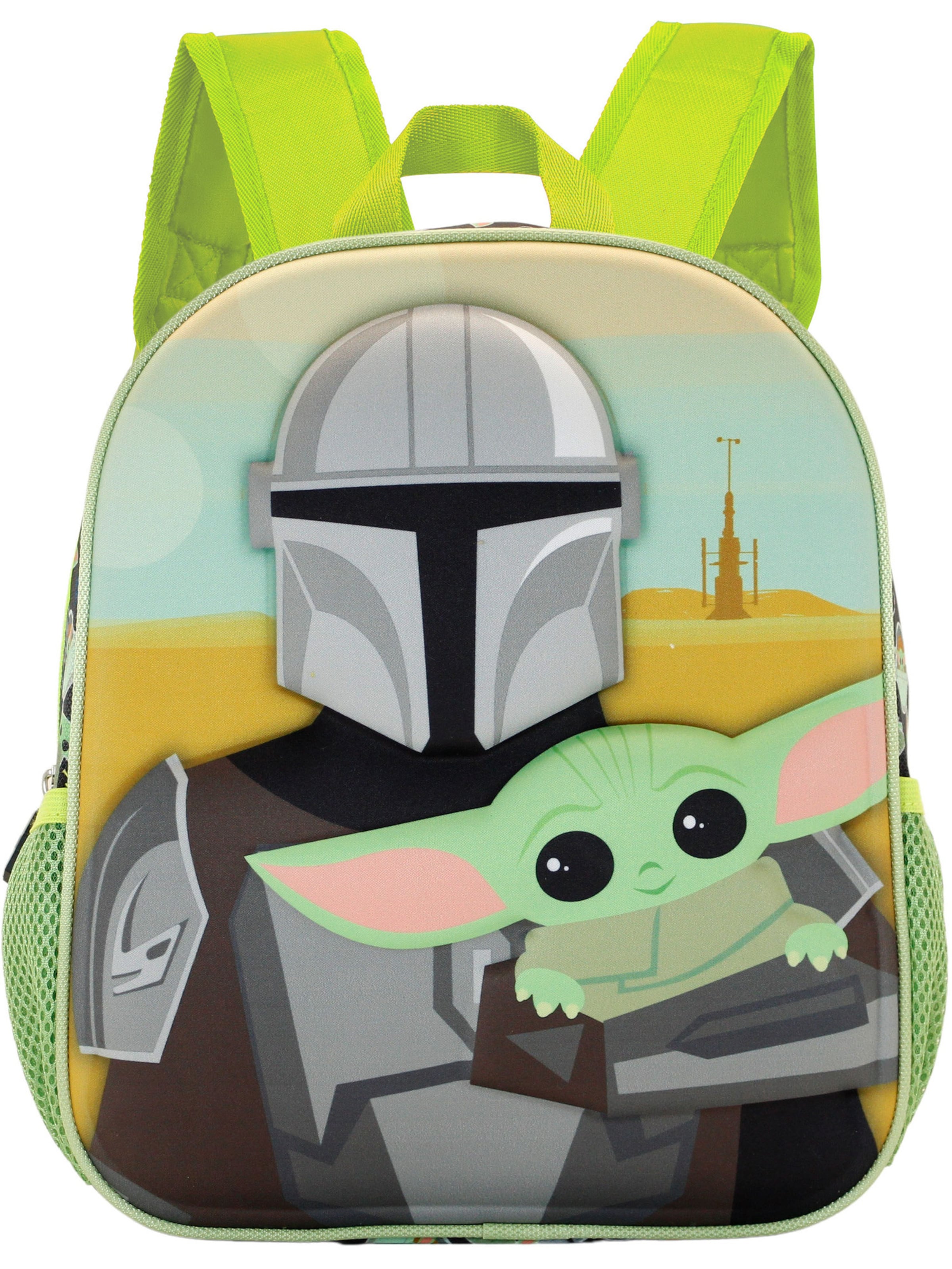 STAR WARS Rucksack 'The Mandalorian Eyes-Small 3D' in Grün: Vorderseite