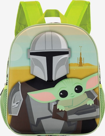 STAR WARS Rugzak 'The Mandalorian Eyes-Small 3D' in Groen: voorkant