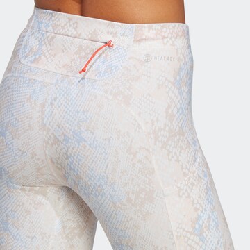 Skinny Pantalon de sport 'Fastimpact Seasonal' ADIDAS PERFORMANCE en blanc