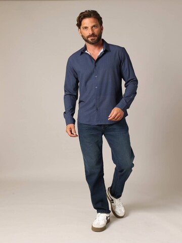 Coupe regular Chemise 'HOLDEN' Deeluxe en bleu