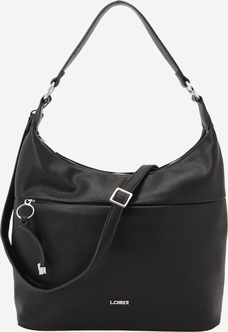 L.CREDI Shoulder Bag 'Maite' in Black: front