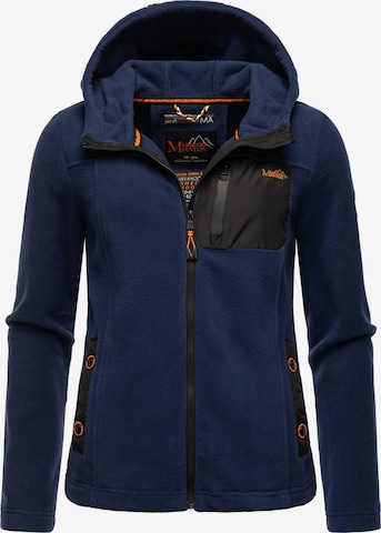MARIKOO Fleece Jacket 'Mount Iwaki' in Blue: front