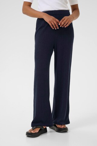Wide Leg Pantalon 'Edith' Kaffe en bleu : devant