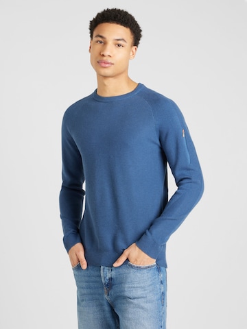 JACK & JONES Sweater 'Fusion' in Blue: front