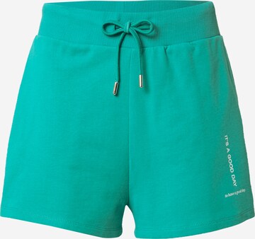 ABOUT YOU x Laura Giurcanu Regular Trousers 'Luna' in Green: front