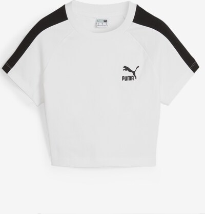 PUMA T-Shirt 'Iconic T7' in schwarz / weiß, Produktansicht