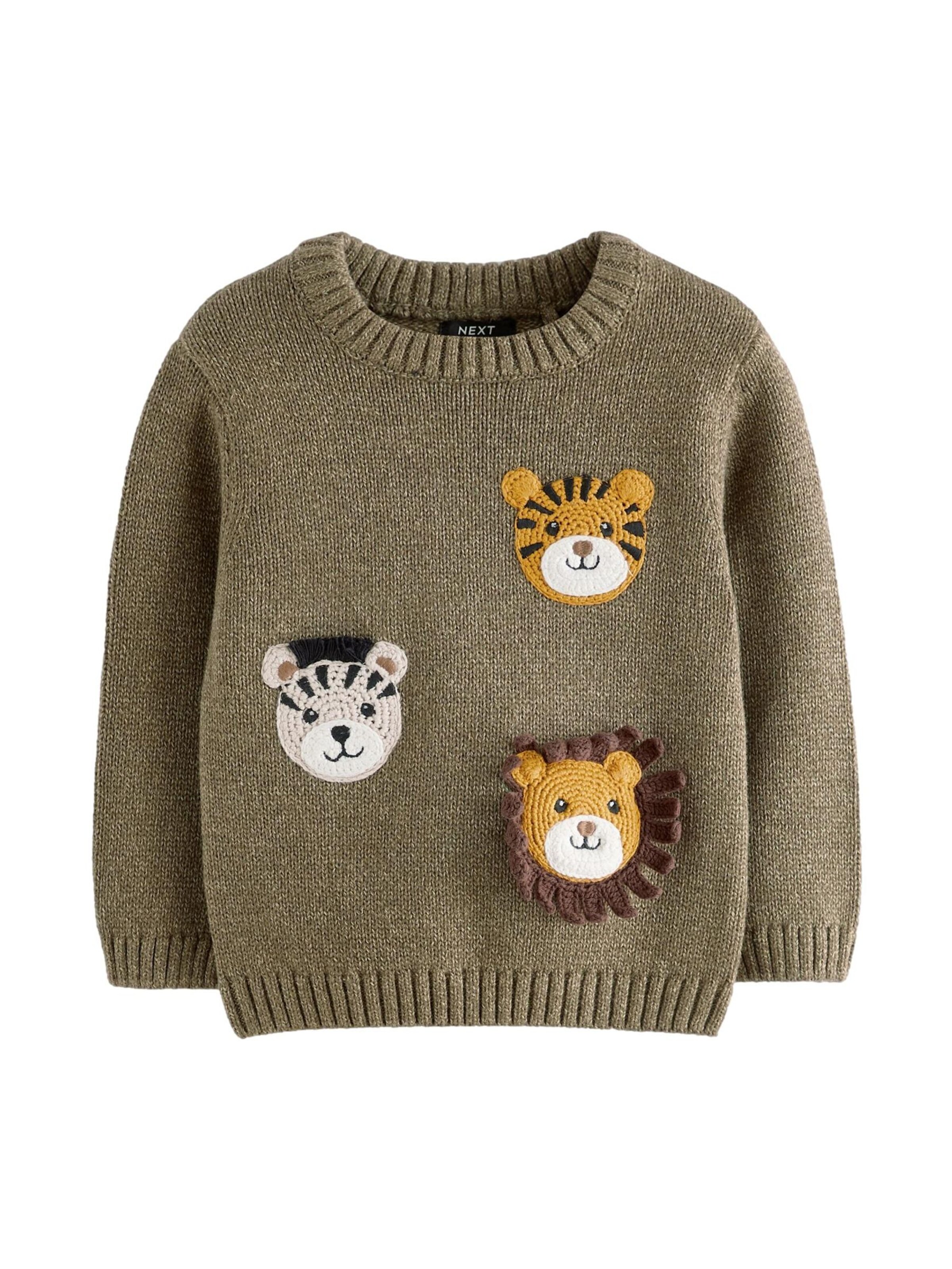 Next Pulóver - zöld: elől