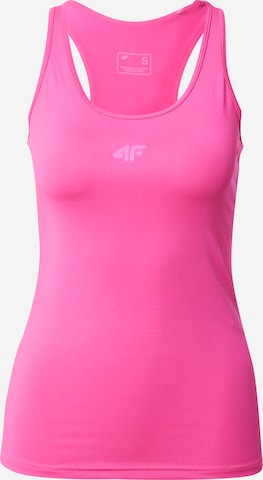 4F - Top desportivo em rosa: frente