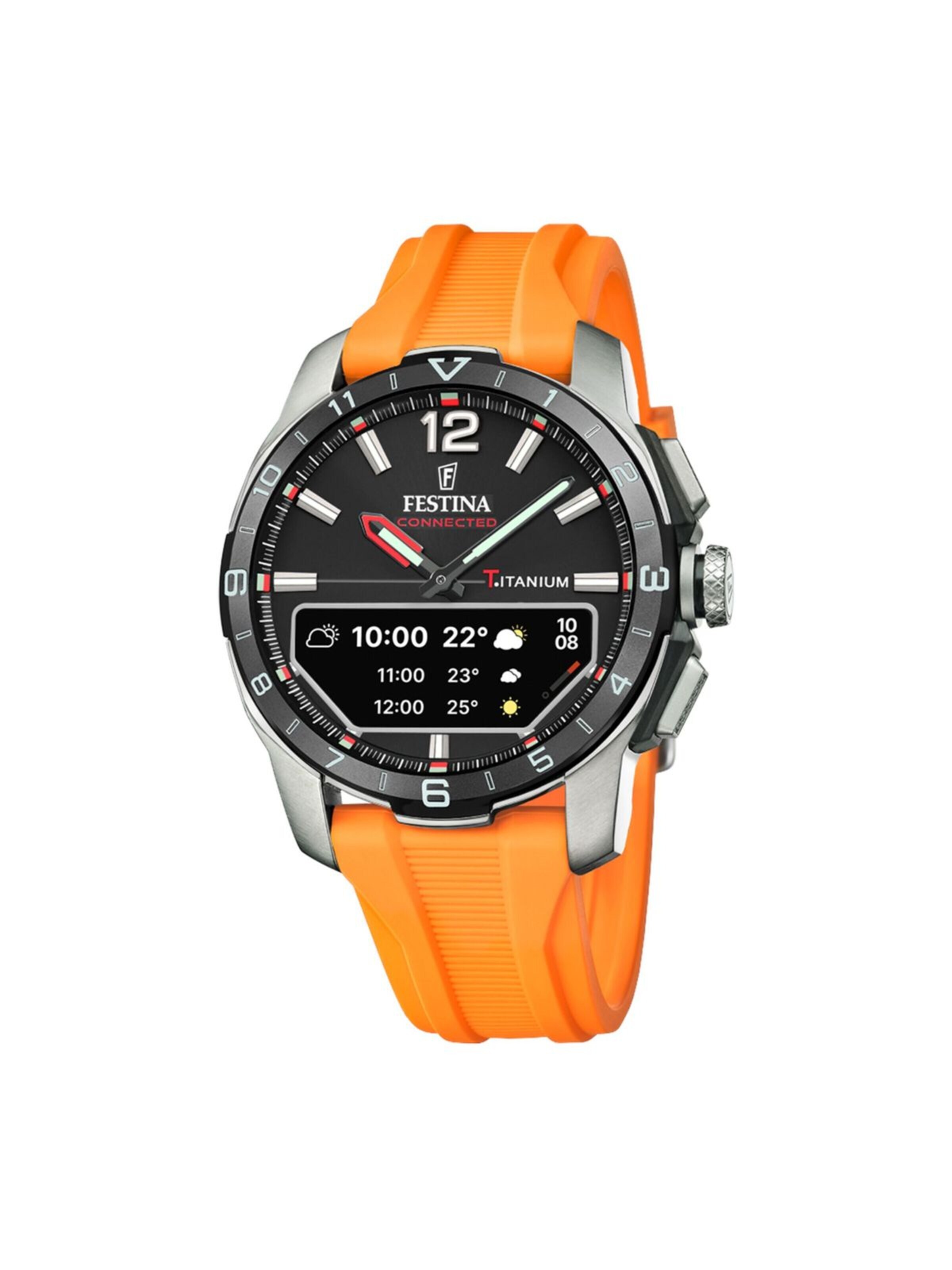 FESTINA Digitaluhr‌‌ in Orange: Vorderseite