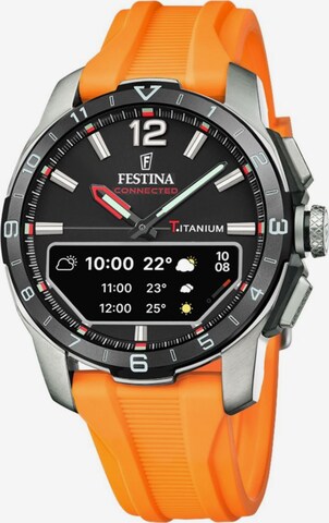 FESTINA Digitaluhr in Orange: Vorderseite