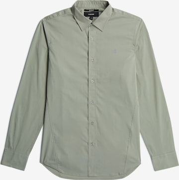G-STAR Zakelijk overhemd 'Uniform Slim Shirt' in Groen: voorkant