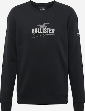 HOLLISTER Mikina 'EMEA' – černá: přední strana