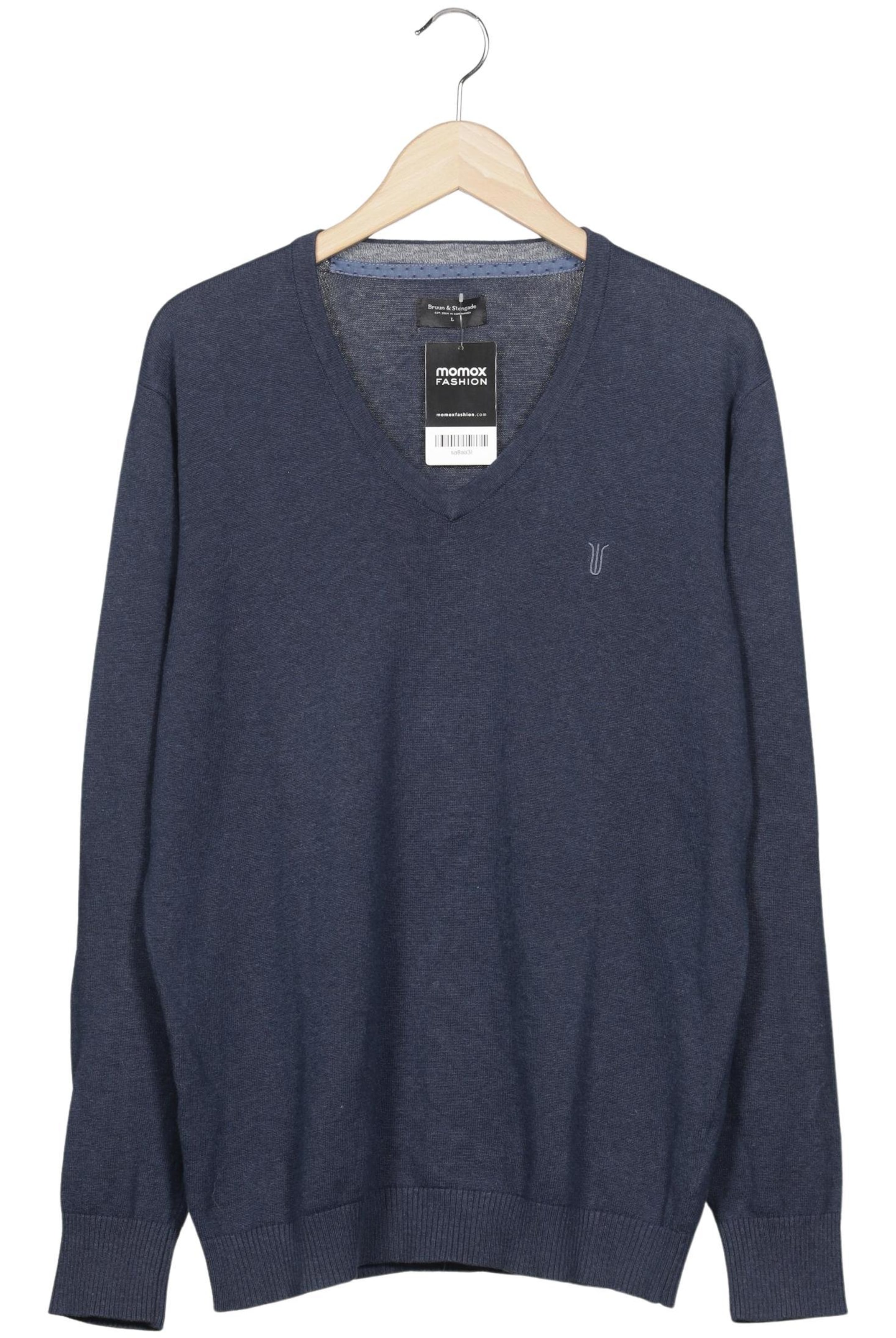 Bruun & Stengade Pullover L in Blau: Vorderseite