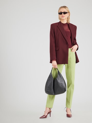 MORE & MORE Regular Hose 'HEDY' in Grün