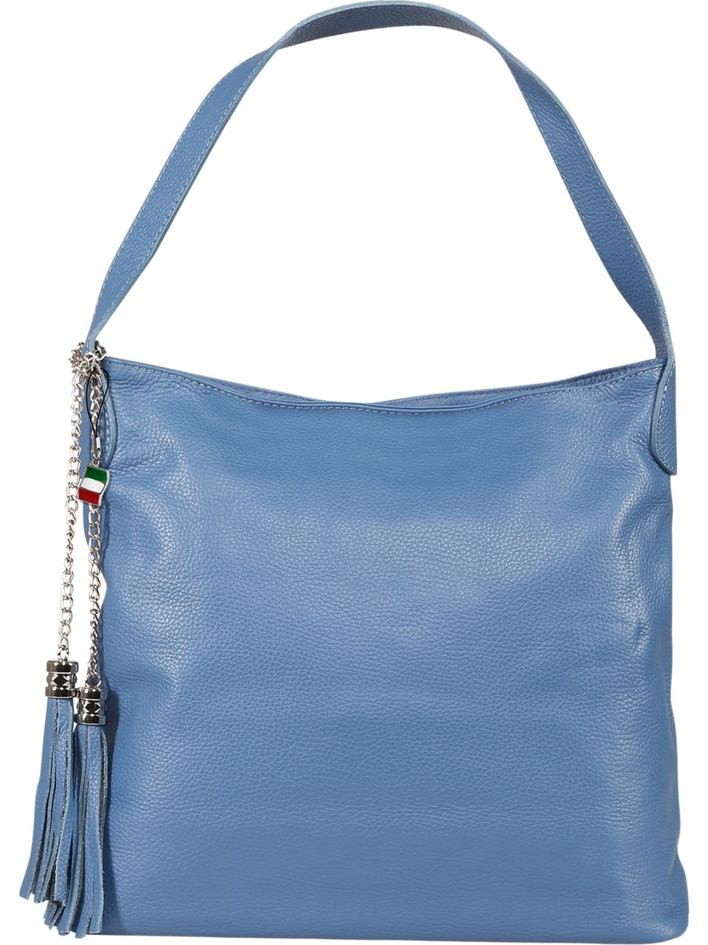 Florence Schultertasche in Blau: Vorderseite