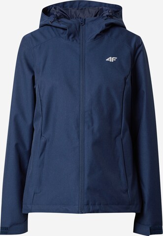 Veste outdoor 4F en bleu : devant