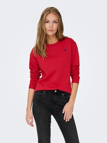 JDY Sweatshirt in Red: front