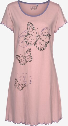 Camicia da notte di VIVANCE in rosa: frontale