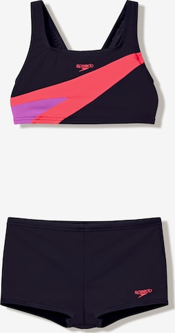 SPEEDO Bustier Bikini in Schwarz: Vorderseite