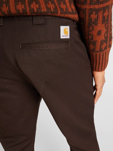 Carhartt WIP - Regular Calças chino 'Master' em castanho