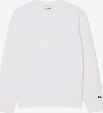 Sweat-shirt LACOSTE en blanc : devant
