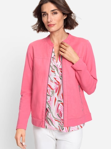 Olsen Sweatjacke in Pink: predná strana