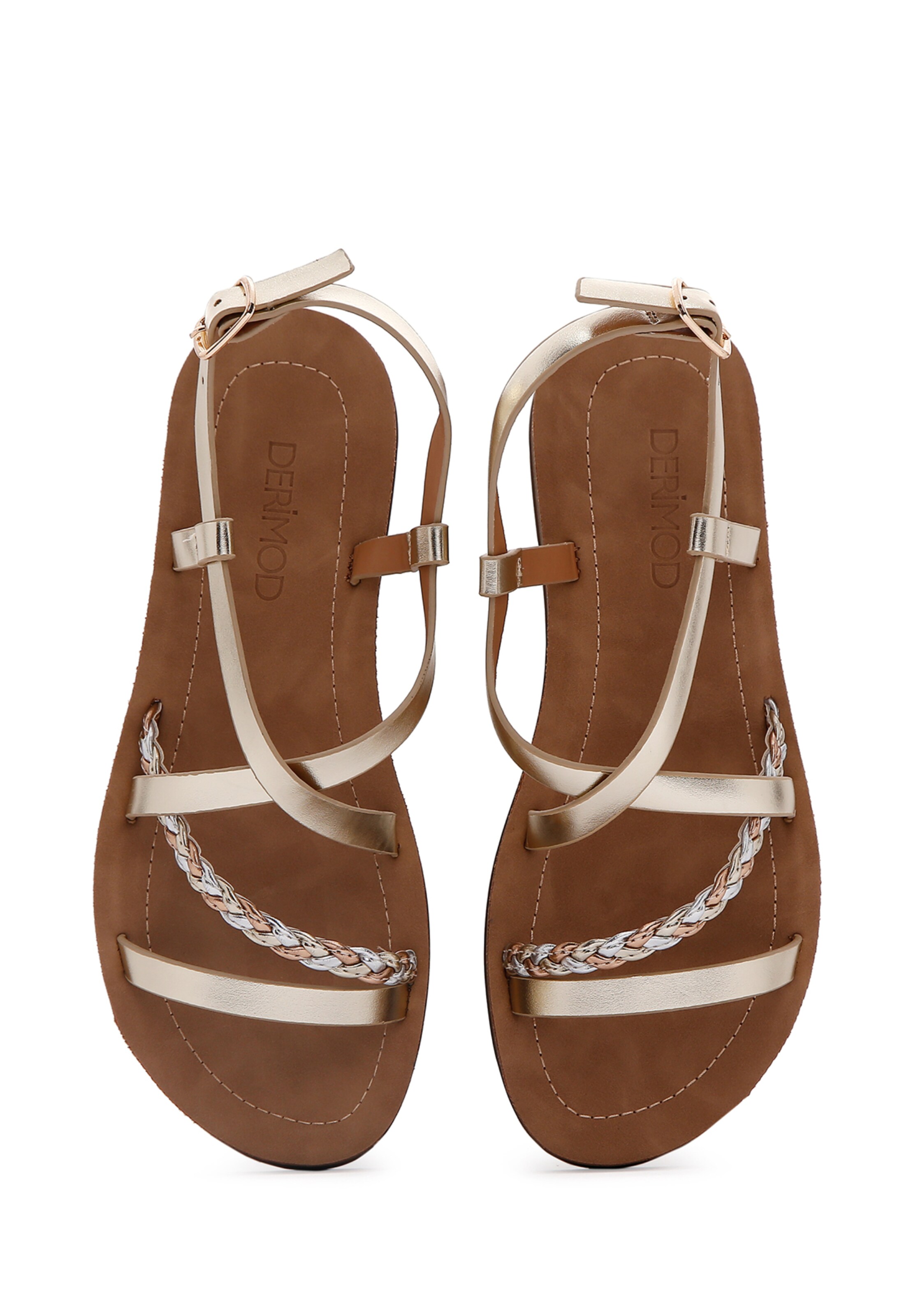 Sandalo con cinturino di Derimod in oro